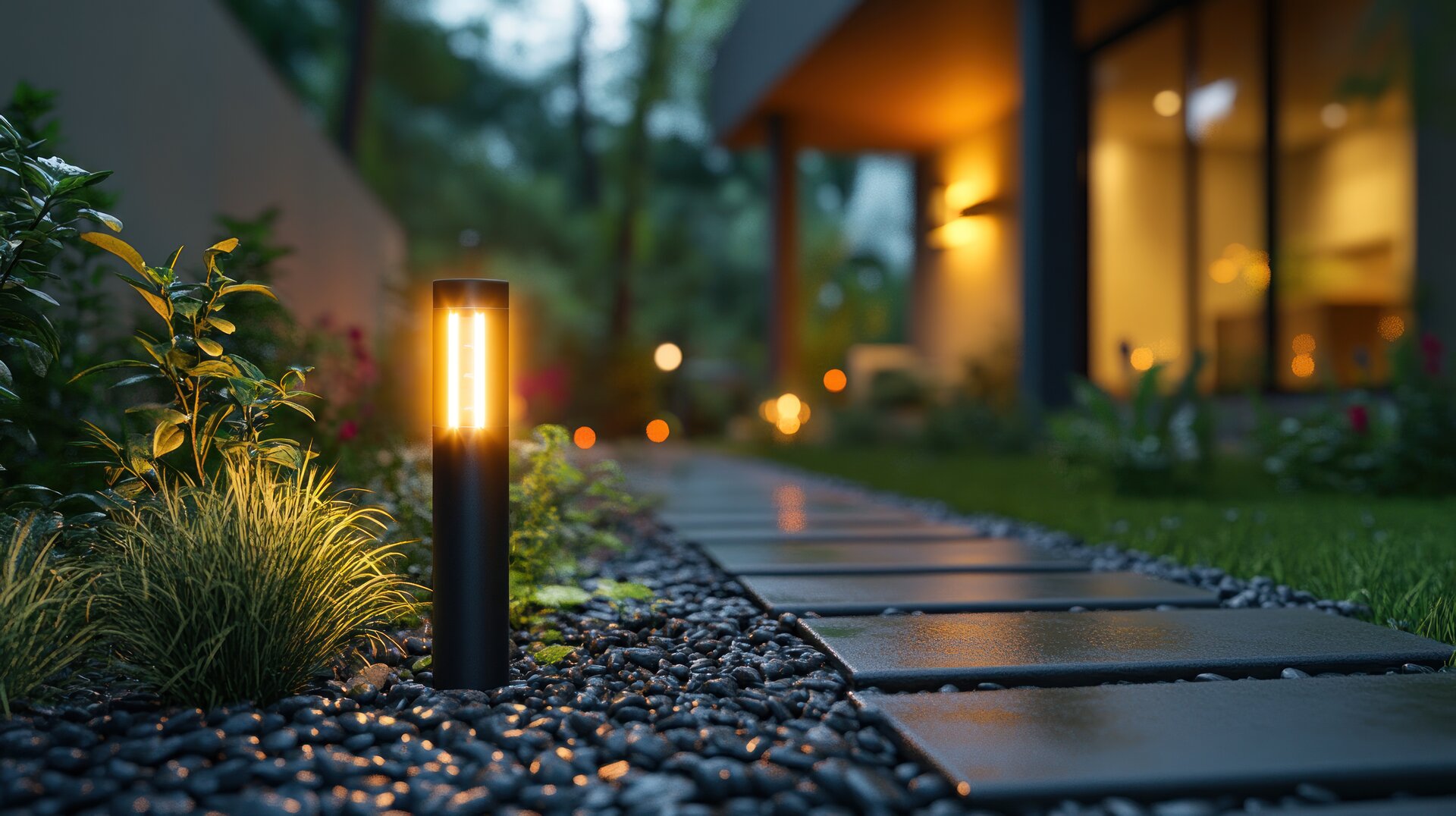 Landscape lighting design in Maple Grove